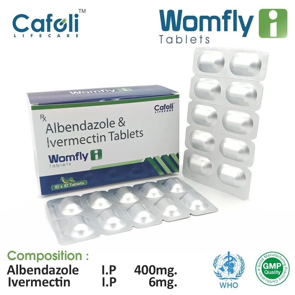 Ivermectin (6mg) + Albendazole (400mg) at the best price in PCD Pharma Franchise for Antiparasitic, Parasitic Infections Treatment.